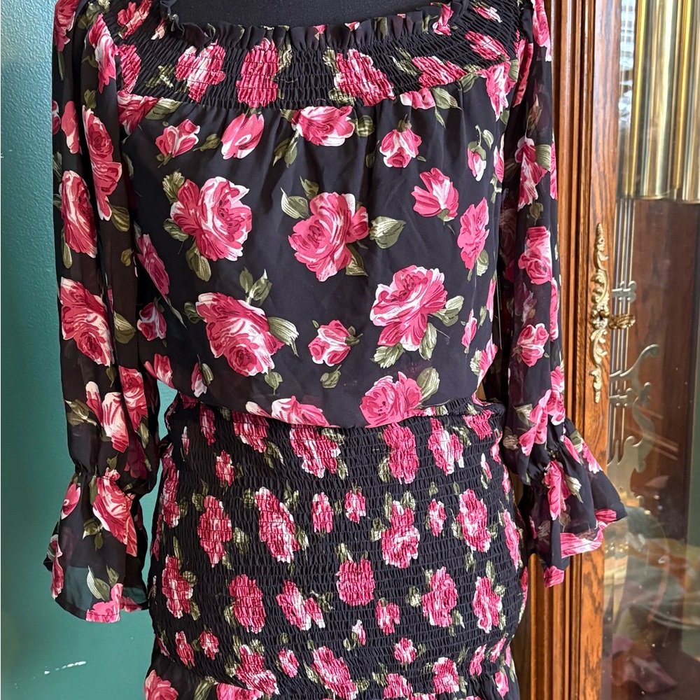 Floral Off-Shoulder Dress